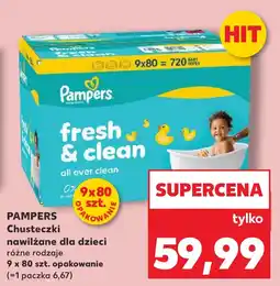 Kaufland Pampers Chusteczki nawilżane dla dzieci oferta