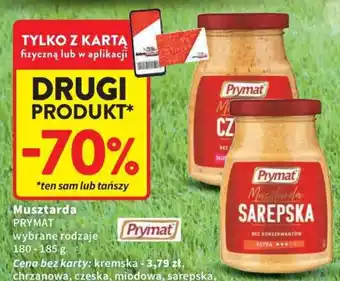 Intermarche Musztarda PRYMAT oferta