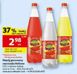 Auchan Napój gazowany oranżada Hellena oferta