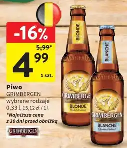 Intermarche Piwo GRIMBERGEN wybrane rodzaje oferta