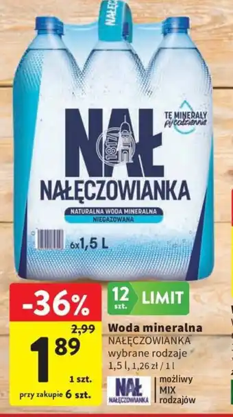 Intermarche Woda mineralna NAŁĘCZOWIANKA oferta