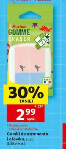 Auchan Gumki do atramentu i ołówka oferta