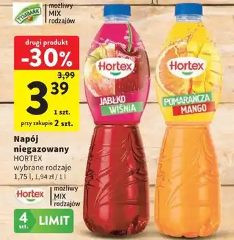 Intermarche Napój niegazowany Hortex wybrane rodzaje oferta