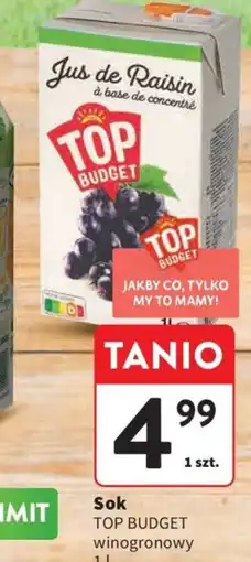 Intermarche Sok TOP BUDGET winogronowy oferta