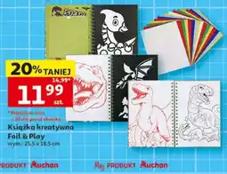 Auchan Książka kreatywna Foil & Play oferta