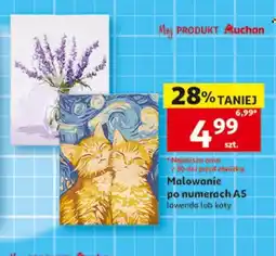 Auchan Malowanie po numerach A5 lawenda lub koty oferta