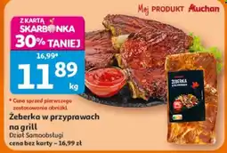 Auchan Żeberka w przyprawach na grill oferta