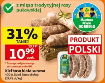 Auchan Kiełbasa biała surowa oferta