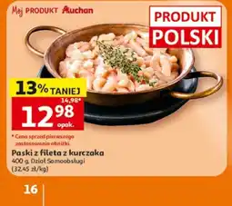 Auchan Paski z fileta z kurczaka oferta