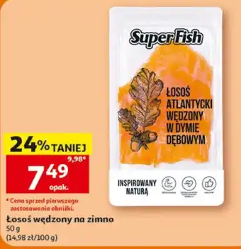 Auchan SuperFish Łosoś Atlantycki Wędzony w Dymie Dębowym oferta
