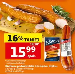 Auchan Kiełbasa Śląska Kraina Wędlin oferta