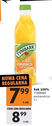 Intermarche Sok 100% TYMBARK pomarańcza oferta