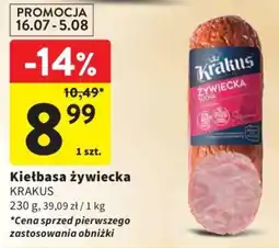 Intermarche Kiełbasa żywiecka Krakus oferta