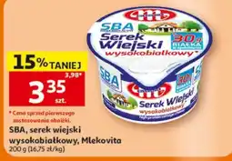 Auchan SBA, serek wiejski wysokobiałkowy, Mlekovita oferta