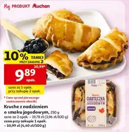 Auchan Kruche z nadzieniem o smaku jagodowym oferta