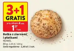 Intermarche Bułka z ziarnami i płatkami NOWEL oferta