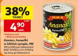Auchan Ananas, kawałki w lekkim syropie, MK oferta