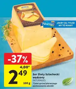 Intermarche Ser Złoty Szlachecki wędzony Paturages oferta