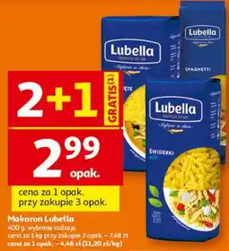 Auchan Makaron Lubella oferta