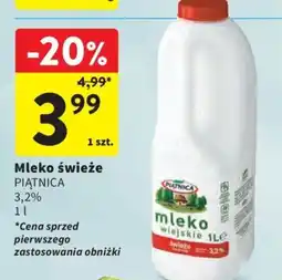 Intermarche Mleko świeże PIĄTNICA oferta
