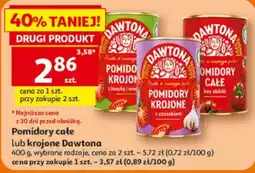 Auchan Pomidory całe lub krojone Dawtona oferta