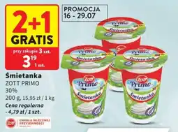 Intermarche Śmietanka Zott Primo 30% oferta