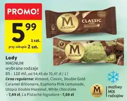Intermarche Lody MAGNUM wybrane rodzaje oferta