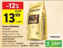 Intermarche Kawa mielona WOSEBA wybrane rodzaje oferta