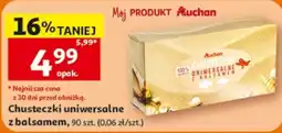 Auchan Chusteczki uniwersalne z balsamem oferta