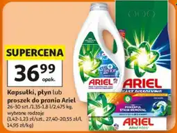 Auchan Kapsułki, płyn lub proszek do prania Ariel oferta