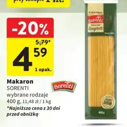 Intermarche Makaron Sorenti wybrane rodzaje oferta
