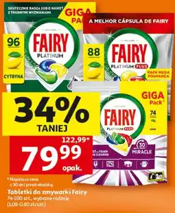 Auchan Tabletki do zmywarki Fairy oferta