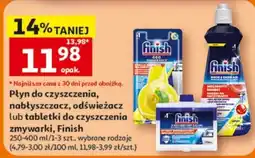 Auchan Płyn do czyszczenia, nabłyszczacz, odświeżacz lub tabletki do czyszczenia zmywarki, Finish oferta