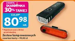 Auchan Zestaw lamp rowerowych oferta