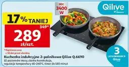 Auchan Kuchenka indukcyjna 2-palnikowa Qilive Q.6690 oferta