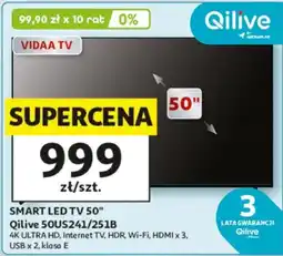 Auchan SMART LED TV 50" Qilive 50US241/251B oferta