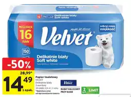 Intermarche Papier toaletowy VELVET Delikatnie biały oferta