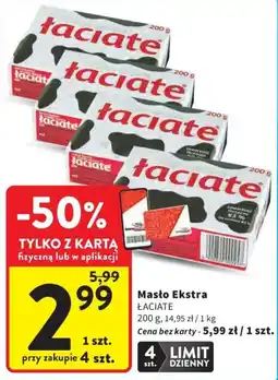 Intermarche Masło Ekstra ŁACIATE oferta