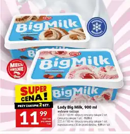 Twój Market Lody Big Milk oferta