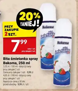 Twój Market Bita śmietanka spray Bakoma oferta