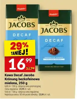 Twój Market Kawa Decaf Jacobs Krönung bezkofeinowa mielona oferta