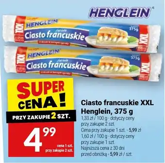 Twój Market Ciasto francuskie XXL Henglein oferta