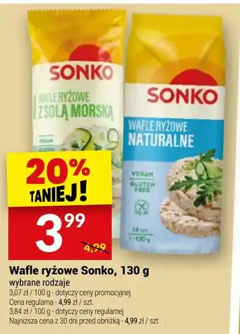 Twój Market Wafle ryżowe Sonko oferta