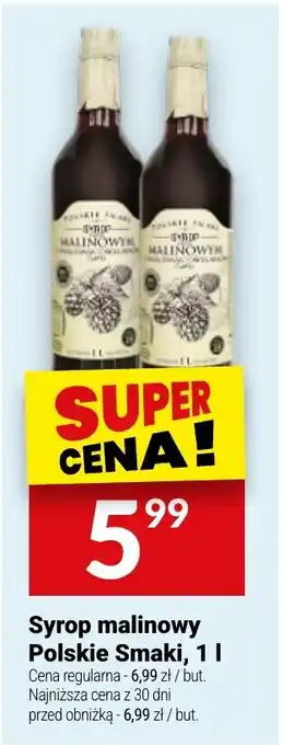 Twój Market Syrop malinowy Polskie Smaki oferta