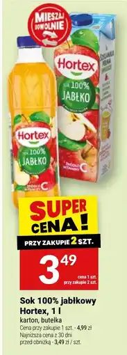 Twój Market Sok 100% jabłkowy Hortex oferta
