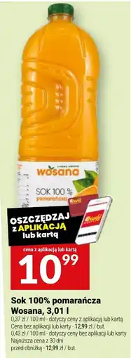 Twój Market Sok 100% pomarańcza Wosana oferta