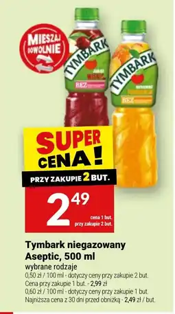 Twój Market Tymbark niegazowany Aseptic oferta