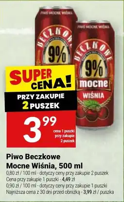 Twój Market Piwo Beczkowe Mocne Wiśnia oferta