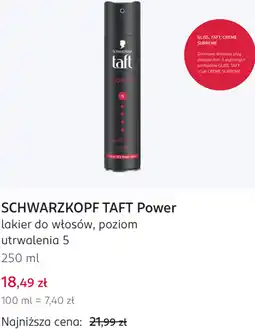 Rossmann SCHWARZKOPF TAFT Power lakier do włosów, poziom utrwalenia 5 oferta
