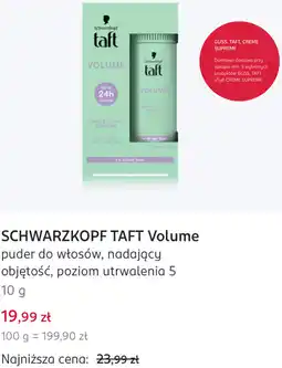 Rossmann SCHWARZKOPF TAFT Volume puder do włosów, nadający objętość, poziom utrwalenia 5 oferta